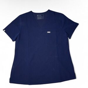 Figs Navy blue scrub top large 🌿